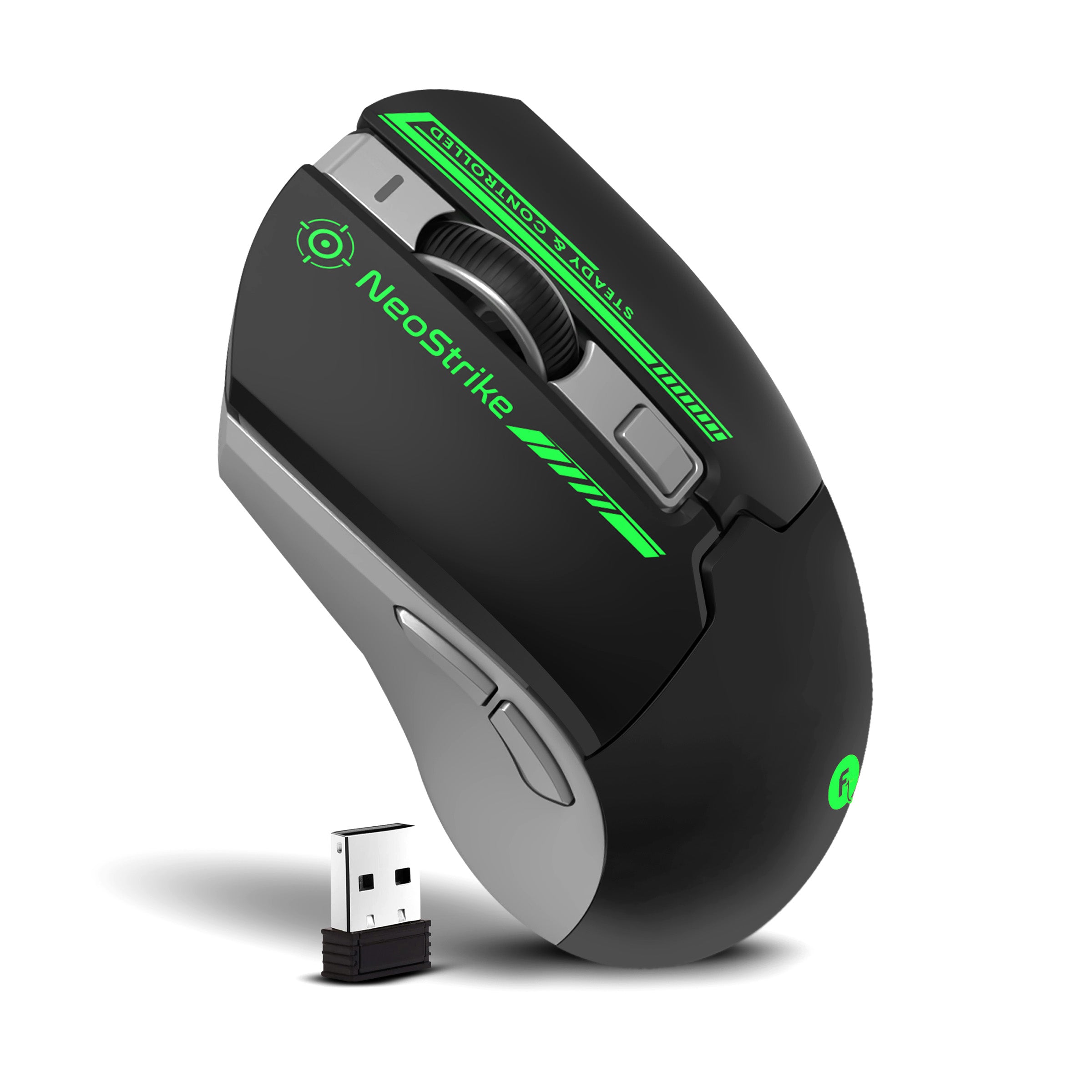 Frontech Neo Strike Wireless Gaming Mouse with 3200DPI, Comfortable & Ergonomic Design, RGB LED Lights, 6 Buttons, in-Built Rechargeable Battery, Power & LED ON/Off Switch.(MS-0059) Frontech Neo Strike Wireless Gaming Mouse with 3200DPI, Comfortable & Ergonomic Design, RGB LED Lights, 6 Buttons, in-Built Rechargeable Battery, Power & LED ON/Off Switch.(MS-0059)